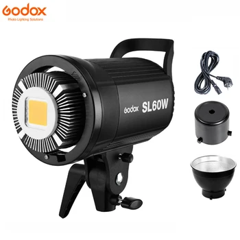Godox LED Video Valgus SL-60W SL60W 5600K Valge Versioon Video Valgus, Pideva Valguse Bowen Mount Stuudio-Video Salvestamine